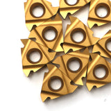 Maxbell 10Pcs/Set 16IR AG60 CNC Carbide Inserts Blades Lathe Thread Turning Tools