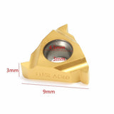 Maxbell 10pcs 1/4'' 11ER A60 Carbide Insert Blade for CNC Lathe Cutting Turning Tool