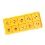 Maxbell 10pcs 1/4'' 11ER A60 Carbide Insert Blade for CNC Lathe Cutting Turning Tool