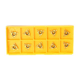 Maxbell 10pcs 1/4'' 11ER A60 Carbide Insert Blade for CNC Lathe Cutting Turning Tool