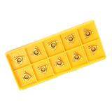Maxbell 10pcs 1/4'' 11ER A60 Carbide Insert Blade for CNC Lathe Cutting Turning Tool