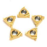 Maxbell 10pcs 1/4'' 11ER A60 Carbide Insert Blade for CNC Lathe Cutting Turning Tool