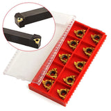 Maxbell 10PCS 16ER AG60 Lathe Threading Turning Tool Holder CNC