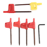 Maxbell 7 Set CNC Lathe Turning Tool Holder Boring Bar + Carbide Insert + Wrench Kit