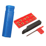 Maxbell SRAPR1616H10 Face Milling Lathe Tool Holder &10Pcs RPMT10T3MO Carbide Insert