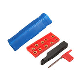 Maxbell SRAPR1616H10 Face Milling Lathe Tool Holder &10Pcs RPMT10T3MO Carbide Insert