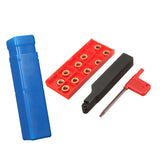Maxbell SRAPR1616H10 Face Milling Lathe Tool Holder &10Pcs RPMT10T3MO Carbide Insert
