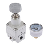 Max Precision Pneumatic Regulator Relief Valve with Pressure Gauge 0.01~0.2Mpa