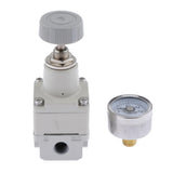 Max Precision Pneumatic Regulator Relief Valve with Pressure Gauge 0.01~0.8Mpa