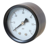 Max Metal Axial Pressure Gauge for Oil Air Water TS-Y50Z-60psi Male Thread