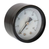 Max Metal Axial Pressure Gauge for Oil Air Water TS-Y50Z-60psi Male Thread