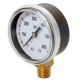 Max Metal Radial Pressure Gauge for Oil Air Water TS-Y50-600psi Male Thread
