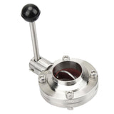 Max 3/4 Inch Sanitary Stainless Steel 304 Butterfly Valve Tri Clamp Food Grade