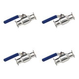 Max Multi-use 304 Stainless Steel Sanitary Ball Valve Tri Clamp 25mm