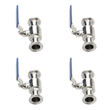 Max Multi-use 304 Stainless Steel Sanitary Ball Valve Tri Clamp 25mm
