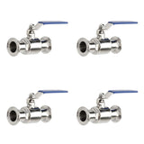 Max Multi-use 304 Stainless Steel Sanitary Ball Valve Tri Clamp 25mm