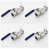 Max Multi-use 304 Stainless Steel Sanitary Ball Valve Tri Clamp 25mm