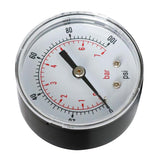 Max Metal Radial Pressure Gauge for Oil Air Water TS-Y50Z8 Tool 0-100psi 0-7bar