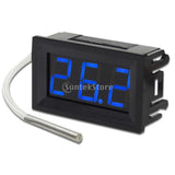 Max Industrial Blue Digital Display LED Temperature Thermometer Panel Meter