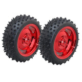 Max Red 85MM Rubber Car Wheel Tire Intelligent Tracking Car Robot Accessories