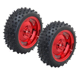 Max Red 85MM Rubber Car Wheel Tire Intelligent Tracking Car Robot Accessories