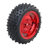 Max Red 85MM Rubber Car Wheel Tire Intelligent Tracking Car Robot Accessories