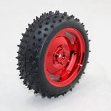 Max Red 85MM Rubber Car Wheel Tire Intelligent Tracking Car Robot Accessories