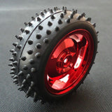 Max Red 85MM Rubber Car Wheel Tire Intelligent Tracking Car Robot Accessories