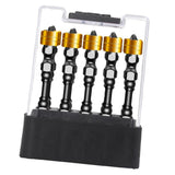 Max 10pcs Double Screwdriver w/ Magnet Ring Hex Shank Electric Screwdriver Bit C