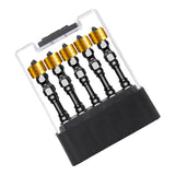 Max 10pcs Double Screwdriver w/ Magnet Ring Hex Shank Electric Screwdriver Bit C