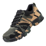 Max Men Work Safety Shoes Lightweight Breathable and Deodorant Sneakers Green-44