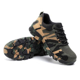 Max Men Work Safety Shoes Lightweight Breathable and Deodorant Sneakers Green-46