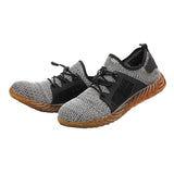 Max Mens Steel Toe Safety Shoes Work Boots Sports Hiking Shoes Gray 13