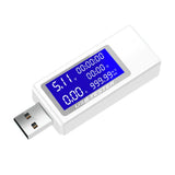 Maxbell LCD USB Detector Voltmeter Ammeter Power Capacity Test Instrument White