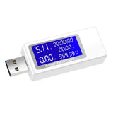 Maxbell LCD USB Detector Voltmeter Ammeter Power Capacity Test Instrument White