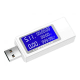 Maxbell LCD USB Detector Voltmeter Ammeter Power Capacity Test Instrument White