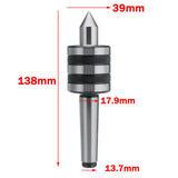 Max MT2 Live Center Morse Taper Triple Bearing Spindle for Lathe Milling Tool A