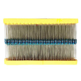 Max 1280pcs 64 Values 1/4W Metal Film Resistor 1ohm-10Mohm Resistance Assortment