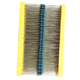 Max 1280pcs 64 Values 1/4W Metal Film Resistor 1ohm-10Mohm Resistance Assortment