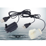 Max USB Mini Pump 3/5/6V Dual-Purpose for Fish-Tank Fountains Ponds Statuary