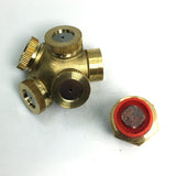 Max Brass Garden Grass Lawn Spray Nozzle Irrigation for Cooling System 4 Hole