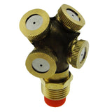 Max Brass Garden Grass Lawn Spray Nozzle Irrigation for Cooling System 4 Hole