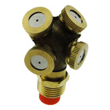 Max Brass Garden Grass Lawn Spray Nozzle Irrigation for Cooling System 4 Hole