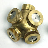 Max Brass Garden Grass Lawn Spray Nozzle Irrigation for Cooling System 4 Hole