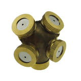 Max DN8 Brass 12.5mm Heavy Water Fountain Four Nozzle Agriculture Spray Head