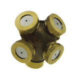 Max DN8 Brass 12.5mm Heavy Water Fountain Four Nozzle Agriculture Spray Head