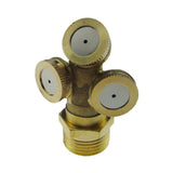 Max 1/2" Brass 20mm Three Nozzle Water Fountain Nozzle Agriculture Spray Head