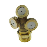 Max 1/2" Brass 20mm Three Nozzle Water Fountain Nozzle Agriculture Spray Head