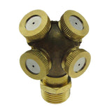 Max 1/2" DN15 Brass 20mm Heavy Water Fountain Nozzle Agriculture Spray Adapter