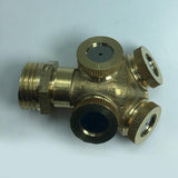 Max 1/2" DN15 Brass 20mm Heavy Water Fountain Nozzle Agriculture Spray Adapter